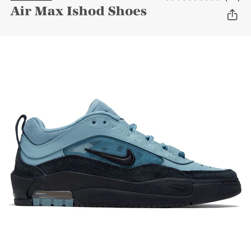 Nike Blue and Black Sneakers with Air Max Cushioning